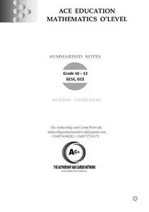 Ace Education Mathematics O'level