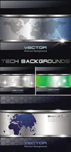 Modern Tech Backgrounds Vector