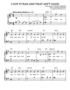 I Got It Bad (And That Ain't Good) - Duke Ellington (Easy Piano)