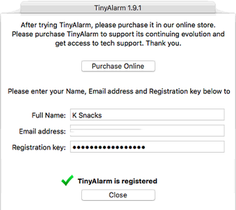 TinyAlarm 1.9.1 MacOSX