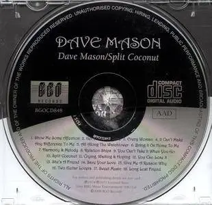 Dave Mason - 'Dave Mason' (1974) + 'Split Coconut' (1975) 2 LP on 1 CD, Remastered 2008