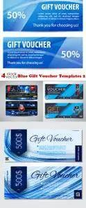 Vectors - Blue Gift Voucher Templates 2