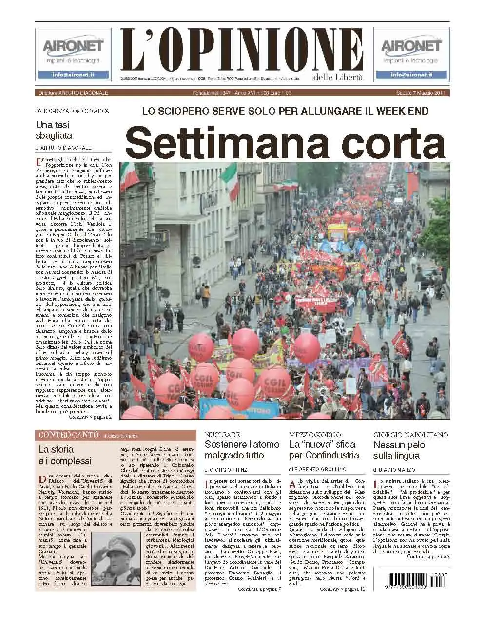 L'Opinione 07.05.2011
