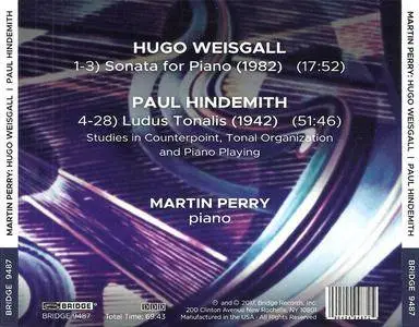 Martin Perry - Hugo Weisgall | Paul Hindemith (2017) {Bridge}