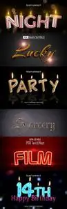 Psd style text effect editable set vol 36