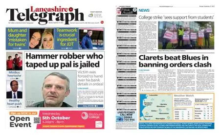 Lancashire Telegraph (Blackburn, Darwen, Hyndburn, Ribble Valley) – September 27, 2022