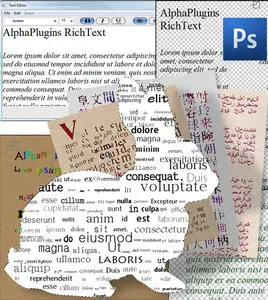 AlphaPlugins RichText 1.0 for Photoshop Mac OS X