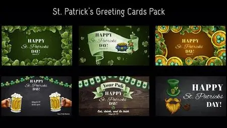 St. Patricks Day Greeting Cards Pack 1451892