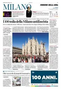 Corriere della Sera Milano - 26 Aprile 2023