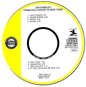 Jon Eardley - From Hollywood to New York (1955) [Remastered 1990]