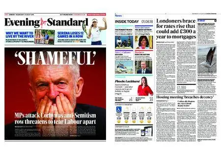 London Evening Standard – August 01, 2018