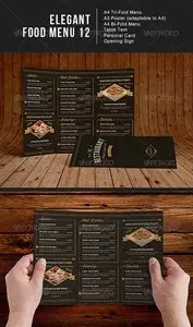 GraphicRiver Elegant Food Menu 12