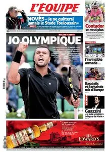 L'Equipe du Lundi 1 Juin 2015