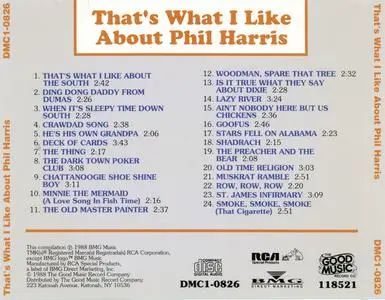 Phil Harris - That's What I Like About Phil Harris (1988) {RCA DMC1-0826}