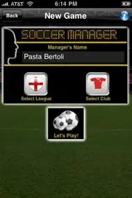 Soccer Manager 1.0 iPhone iPod Touch