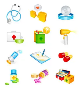 Hospital icons