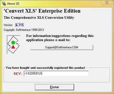 SoftInterface Convert XLS 6.715