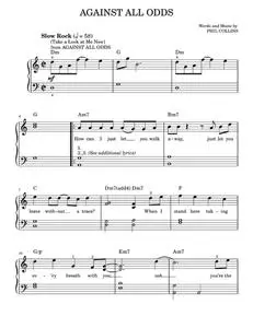 Against all odds - Phil Collins (Easy Piano)