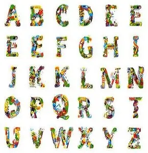 Funny Alphabet PSD