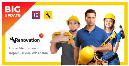 Renovation v4.3.6 - Repair Service, Home Maintenance Elementor WP Theme