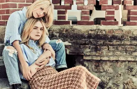 Elle Fanning and Melanie Laurent by Marcel Hartmann for Madame Figaro October 5th, 2018