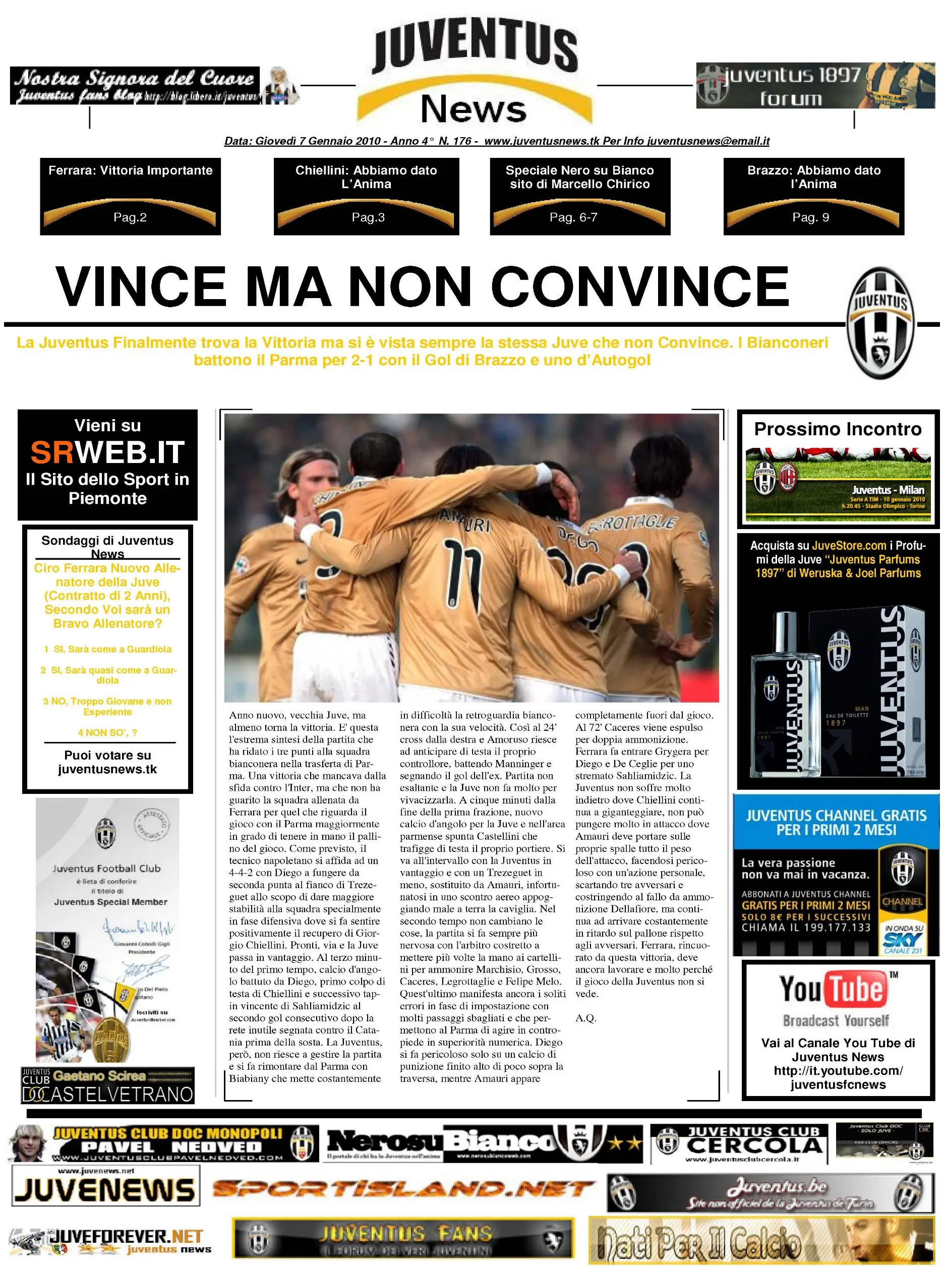 Juventus News 07.01.2010