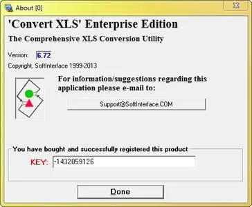 SoftInterface Convert XLS 6.72