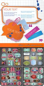 Label - website elements vector