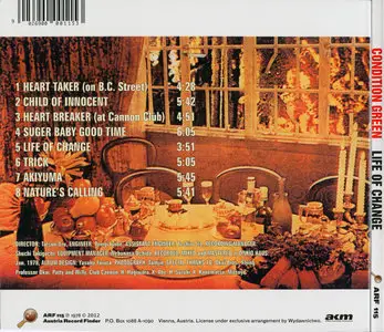 Condition Green - Life Of Change (1978) [Reissue 2012]