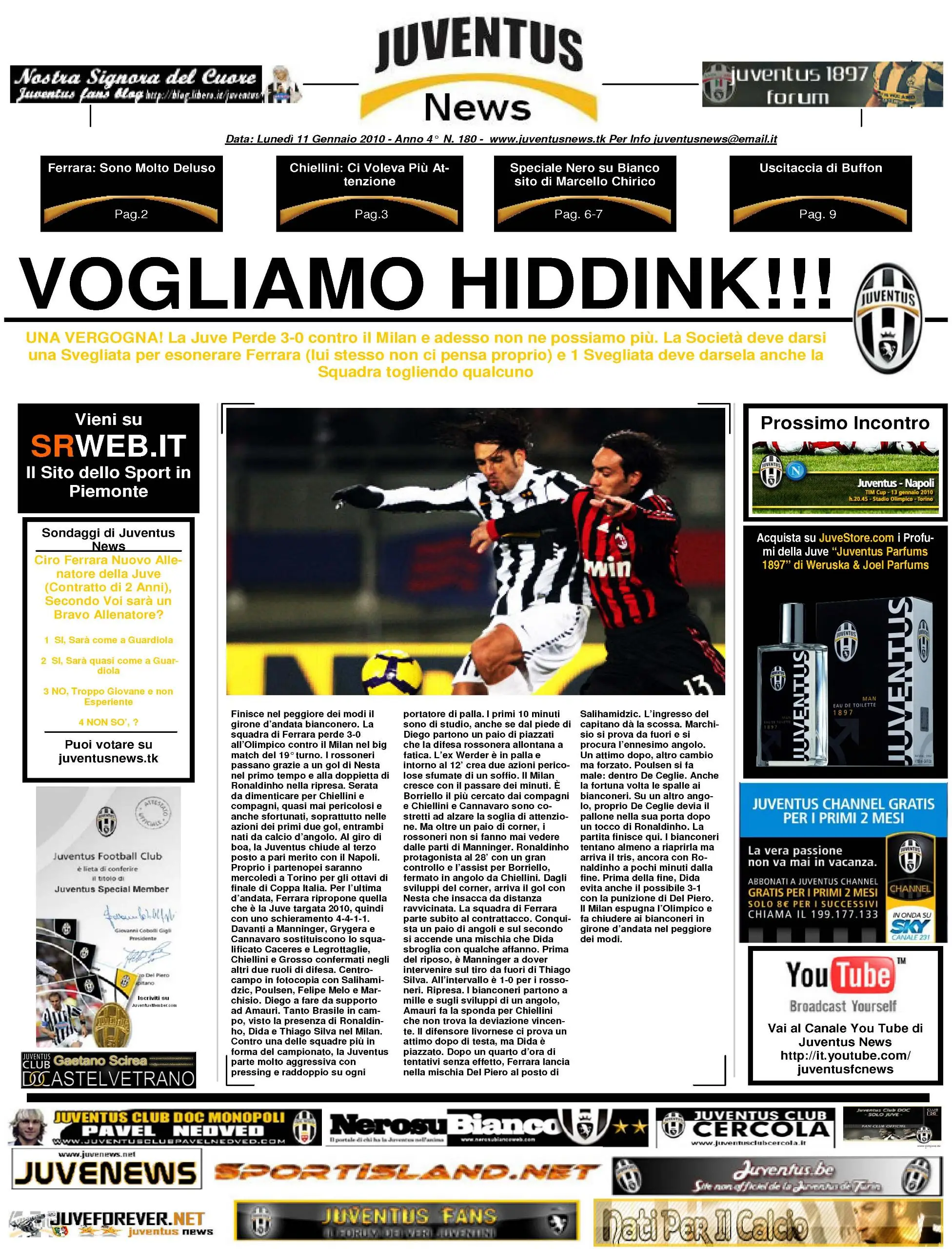 Juventus News 11.01.2010