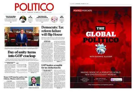 Politico – October 25, 2017