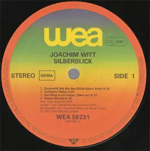 Joachim Witt - Silberblick (WEA 58231) (GER 1980) (Vinyl 24-96 & 16-44.1) [New transfer, quality upgrade]