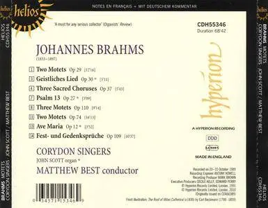 Corydon Singers, Matthew Best - Johannes Brahms: Motets (1989) Reissue 2010