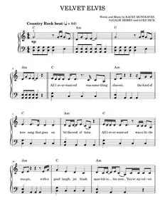 Velvet elvis - Kacey Musgraves (Easy Piano)