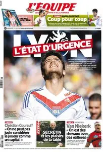 L'Equipe du Mercredi 9 Octobre 2013