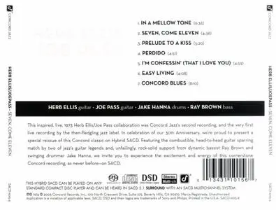 Herb Ellis, Joe Pass - Seven, Come Eleven (1974) {SACD Redbook Layer}
