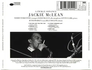 Jackie McLean - A Fickle Sonance (1961) [ Remastered 2000]