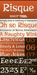 Risque Pro Font