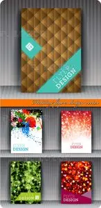 Holiday flyers design vector