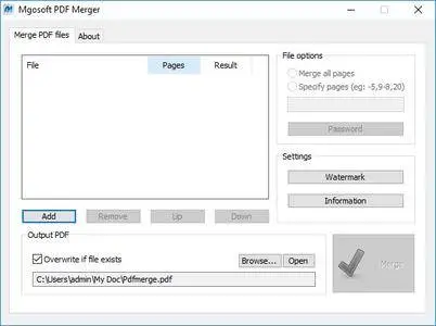 Mgosoft PDF Merger 9.1.8