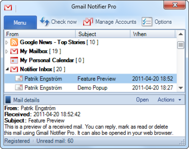Gmail Notifier Pro 5.0.3 + Portable