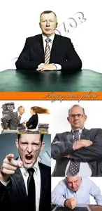 Angry boss photo