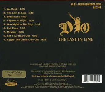 Dio - The Last In Line (1984)  [2012, Audio Fidelity AFZ 146] Repost