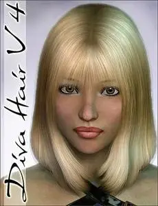 Daz3D - Diva Hair for Victoria V4