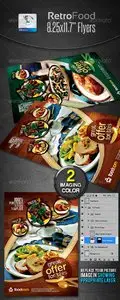 GraphicRiver Retro Restaurant Food Flyers