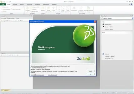 DSS 3DVIA Composer V6R2012 HF1 (build 6.8.1.1652) 32bit & 64bit