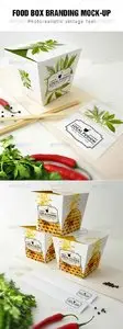 GraphicRiver Food Box Branding Mockup