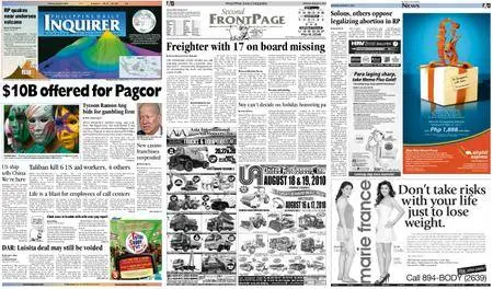 Philippine Daily Inquirer – August 09, 2010