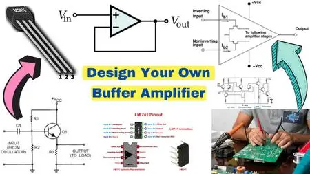 Design your Own BUFFER AMPLIFIER Circuit Using Op Amps & BJT
