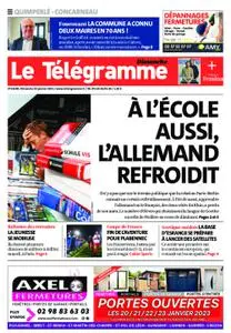 Le Télégramme Concarneau – 22 janvier 2023